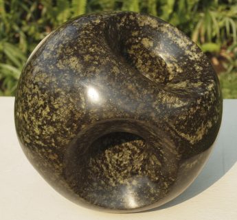 African Art Abstract stone sculpture I Will Not Speak by Shona artist Tanyanyiwa Nyandoro