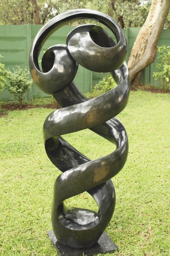 Abstract Garden sculpture 'Spirit of Togetherness' by Tonderai Sowa Zimbabwe