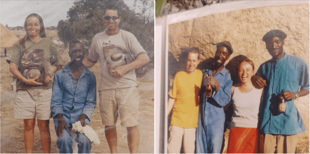 Guruve directors with Zimbabwean sculptors
