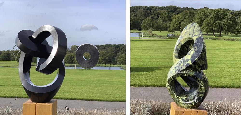 Kowo and Jeche sculptures in Carden Park