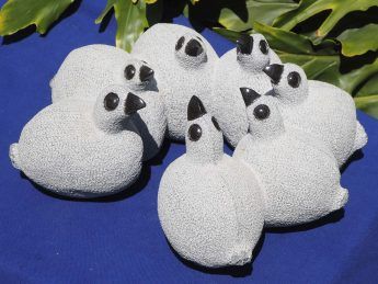 stone sculpture ring of birds - Quail Conference by Royal Katiyo - main image