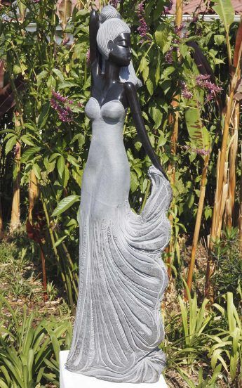 Stone sculpture woman female lady - Proud To Be Me by Tutani Mgabazi - main image