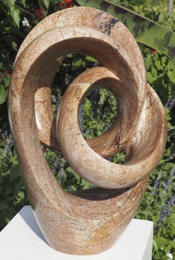 Contemporary abstract Shona stone sculpture - Best Wishes by Willard Bopoto - main image