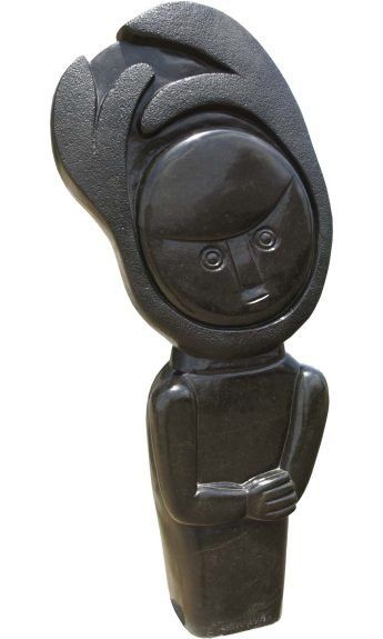 Garden Art Shona stone sculpture Bridegroom by Zimbabwean artist Edward Chiwawa main image