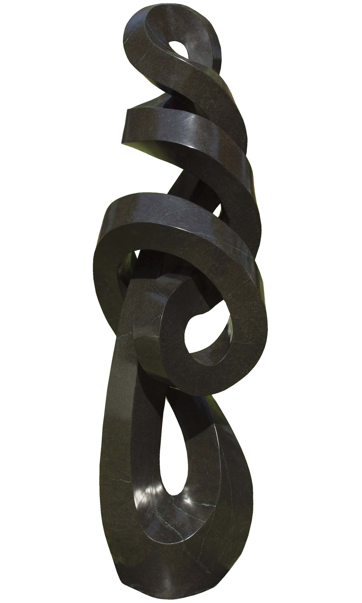 Abstract stone sculpture Happy Moments by Peter Gwisa from Zimbabwe