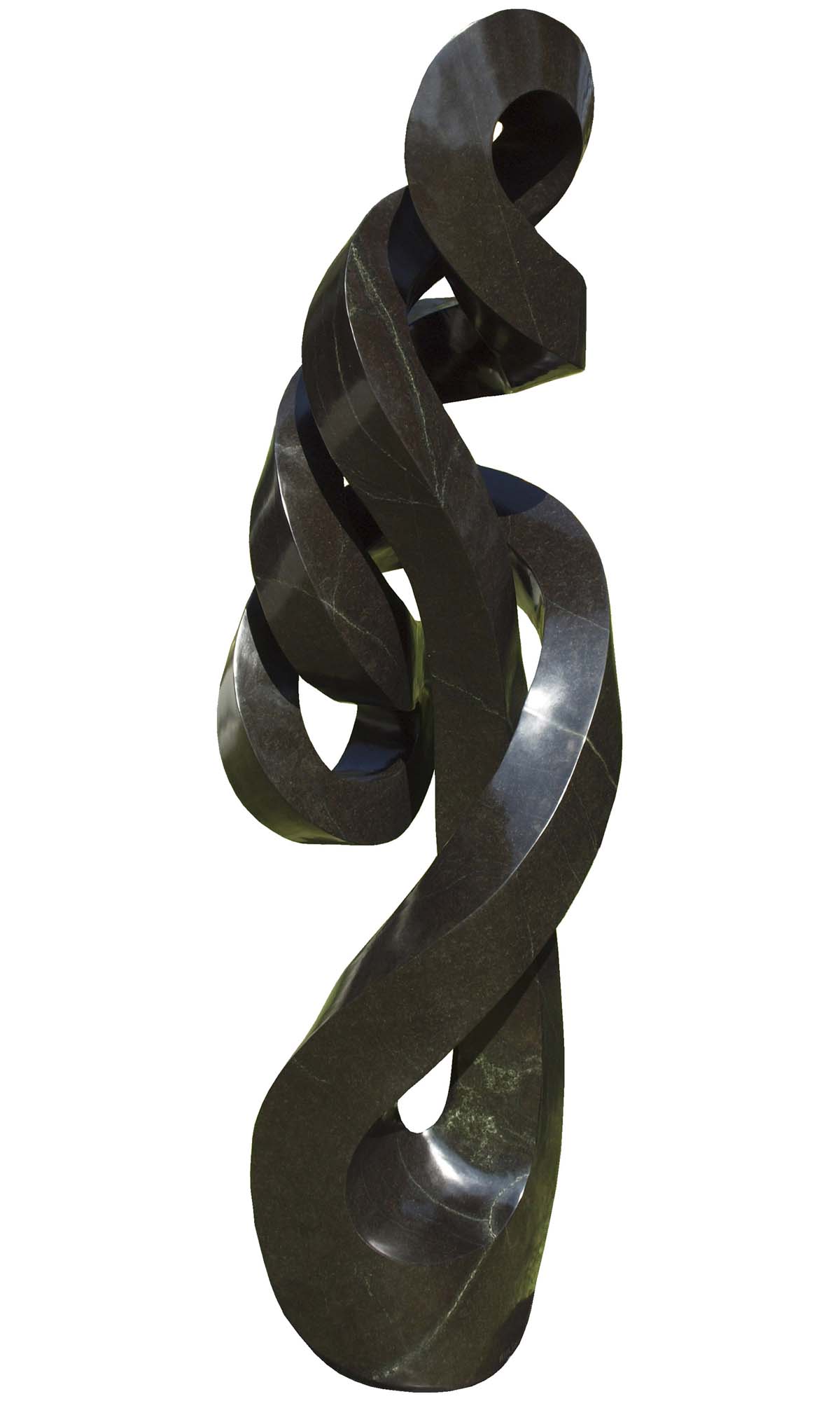 Zimbabwean garden sculpture Happy Moments by Peter Gwisa - back left