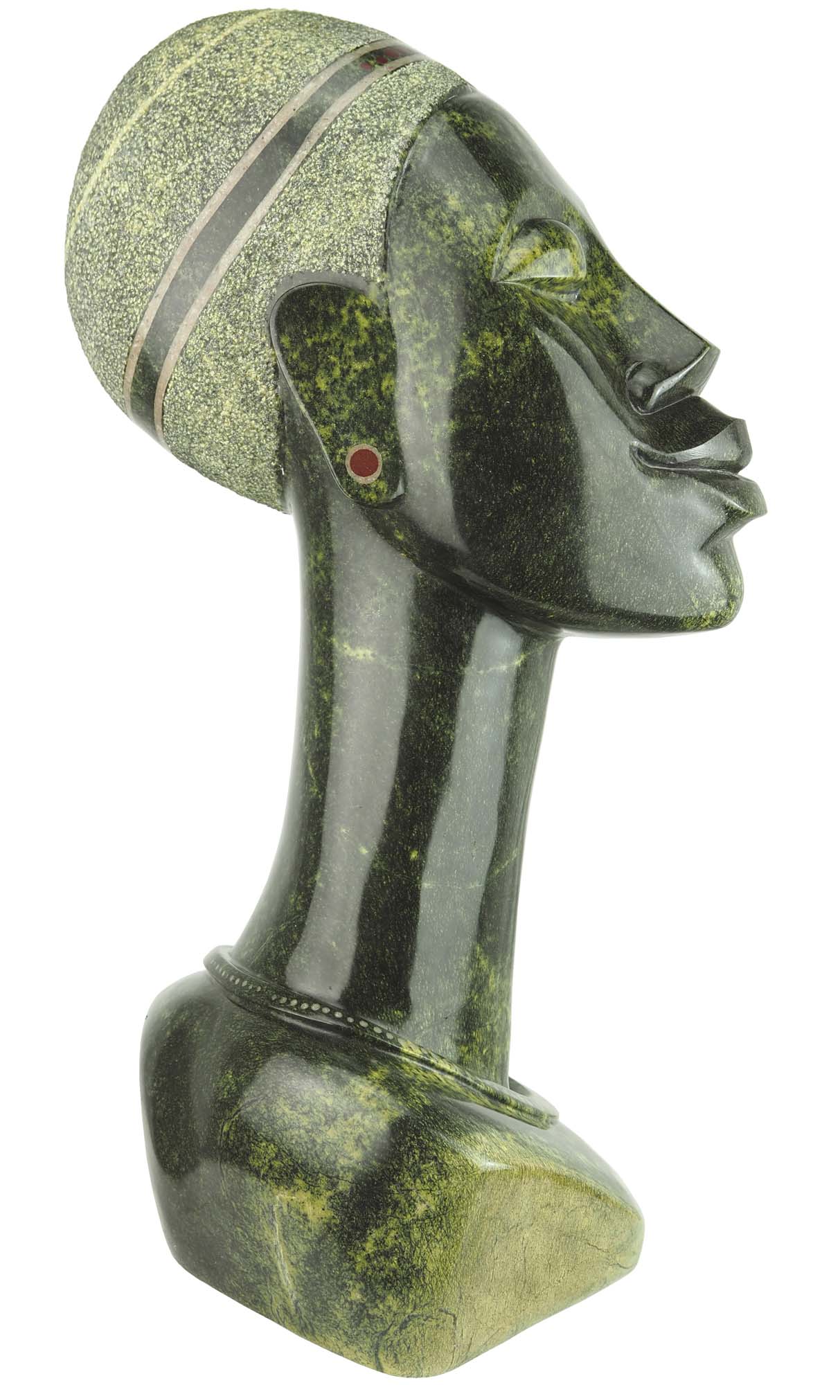 Stone head Chief's First Wife by Joe Mutasa - left profile