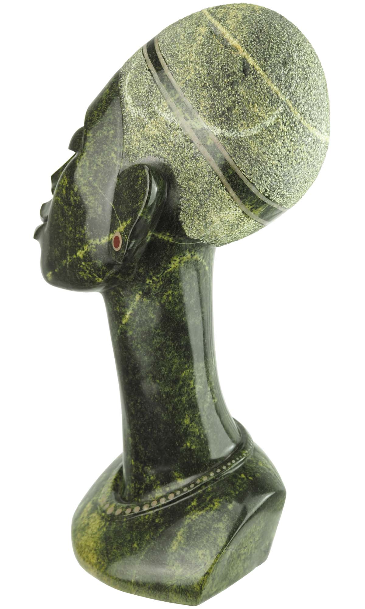 Stone head Chief's First Wife by Joe Mutasa - right side