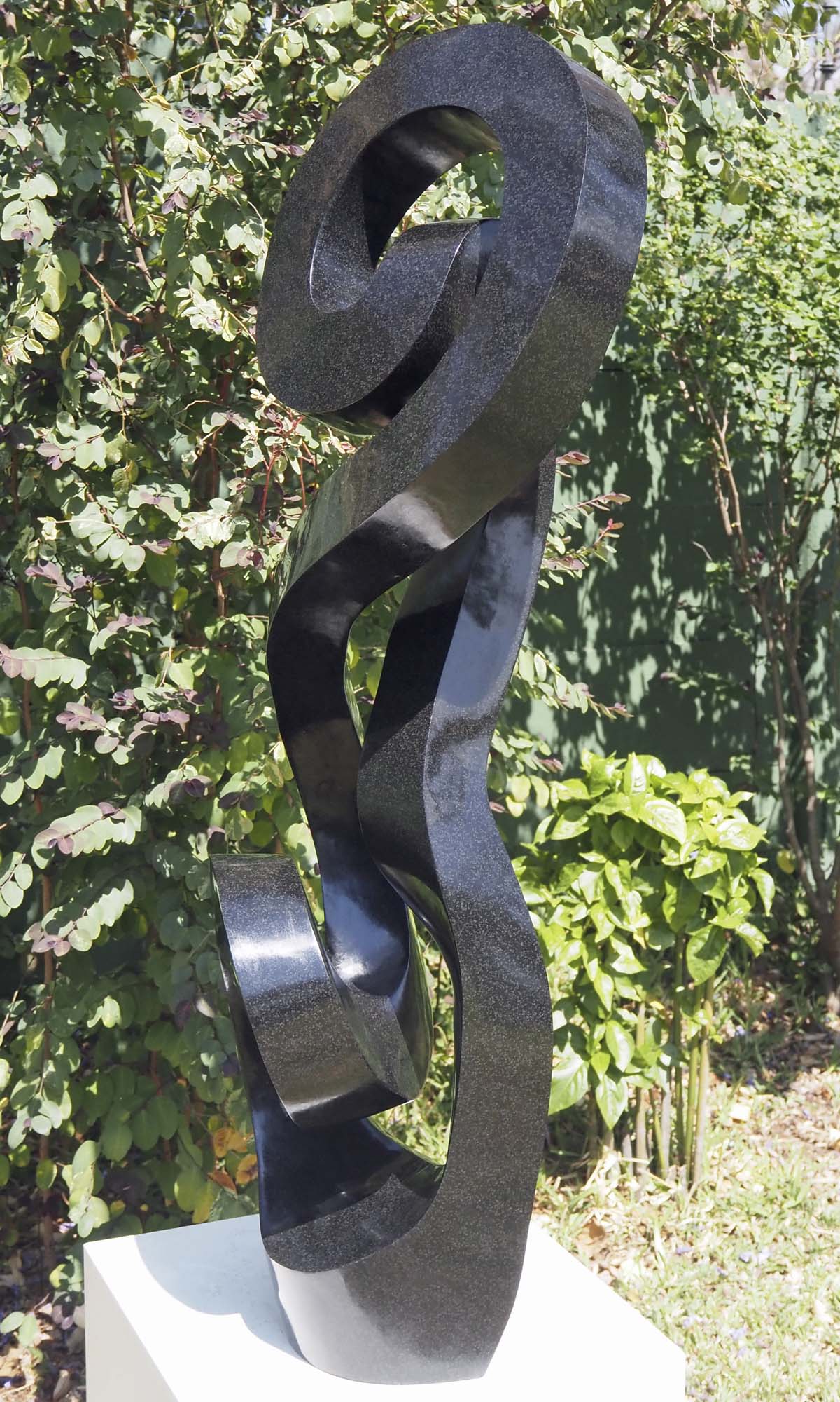 Affordable unique outdoor garden art - With All My Heart by Charles Kowo - right side