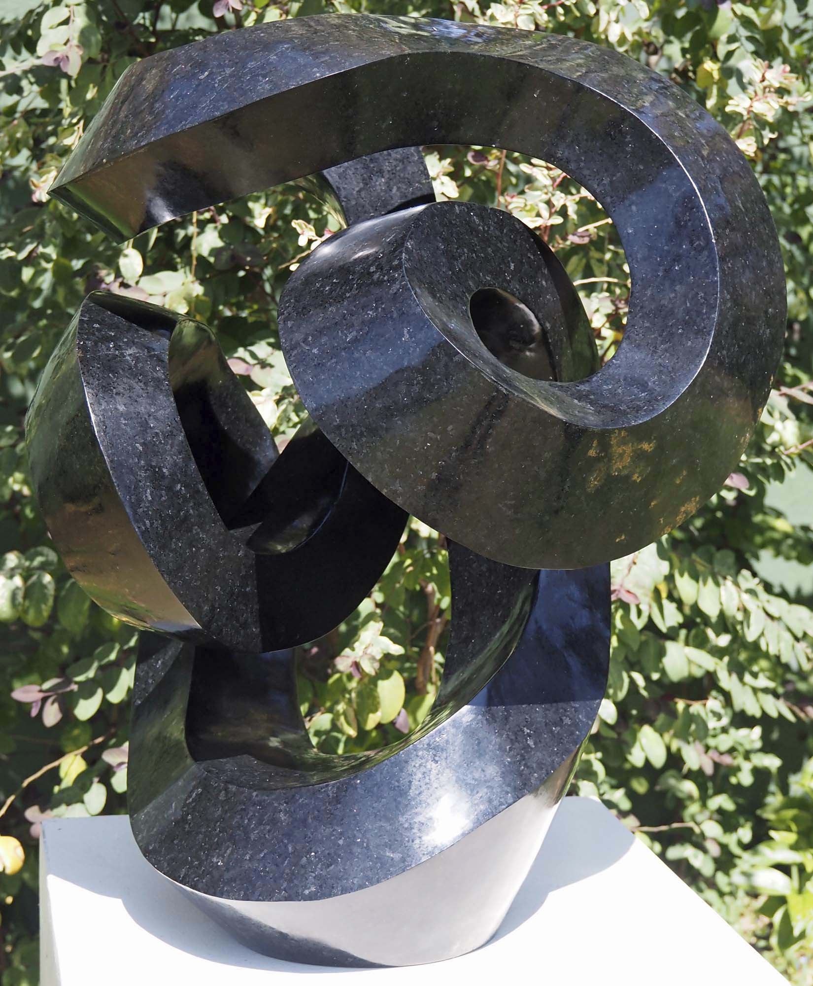 Affordable art original sculpture - Special Gift by Charles Kowo - front right