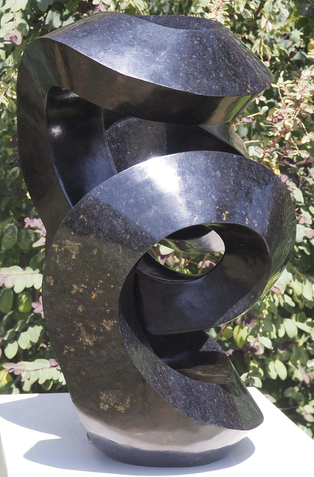 Affordable art original sculpture - Special Gift by Charles Kowo - left side