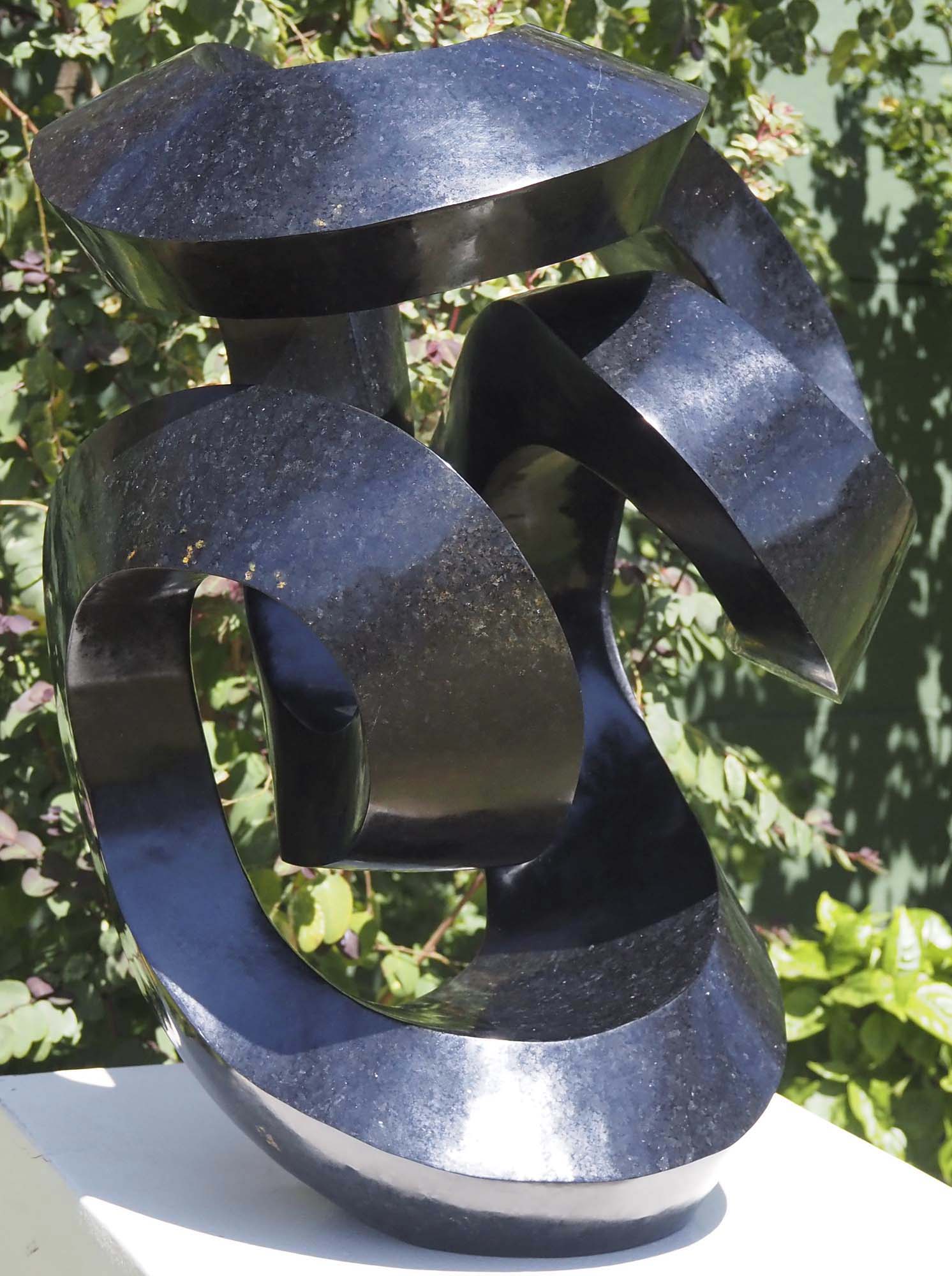 Affordable art original sculpture - Special Gift by Charles Kowo - front left