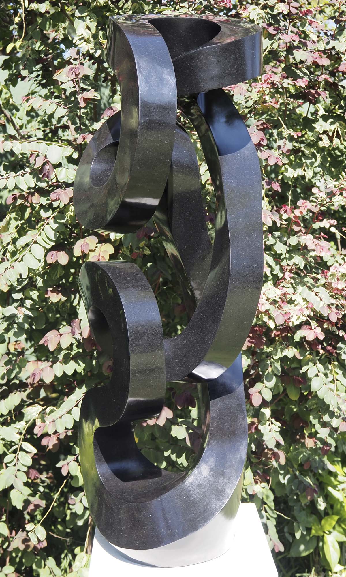 Garden art ornament sculpture - Real Life by Charles Kowo - right side