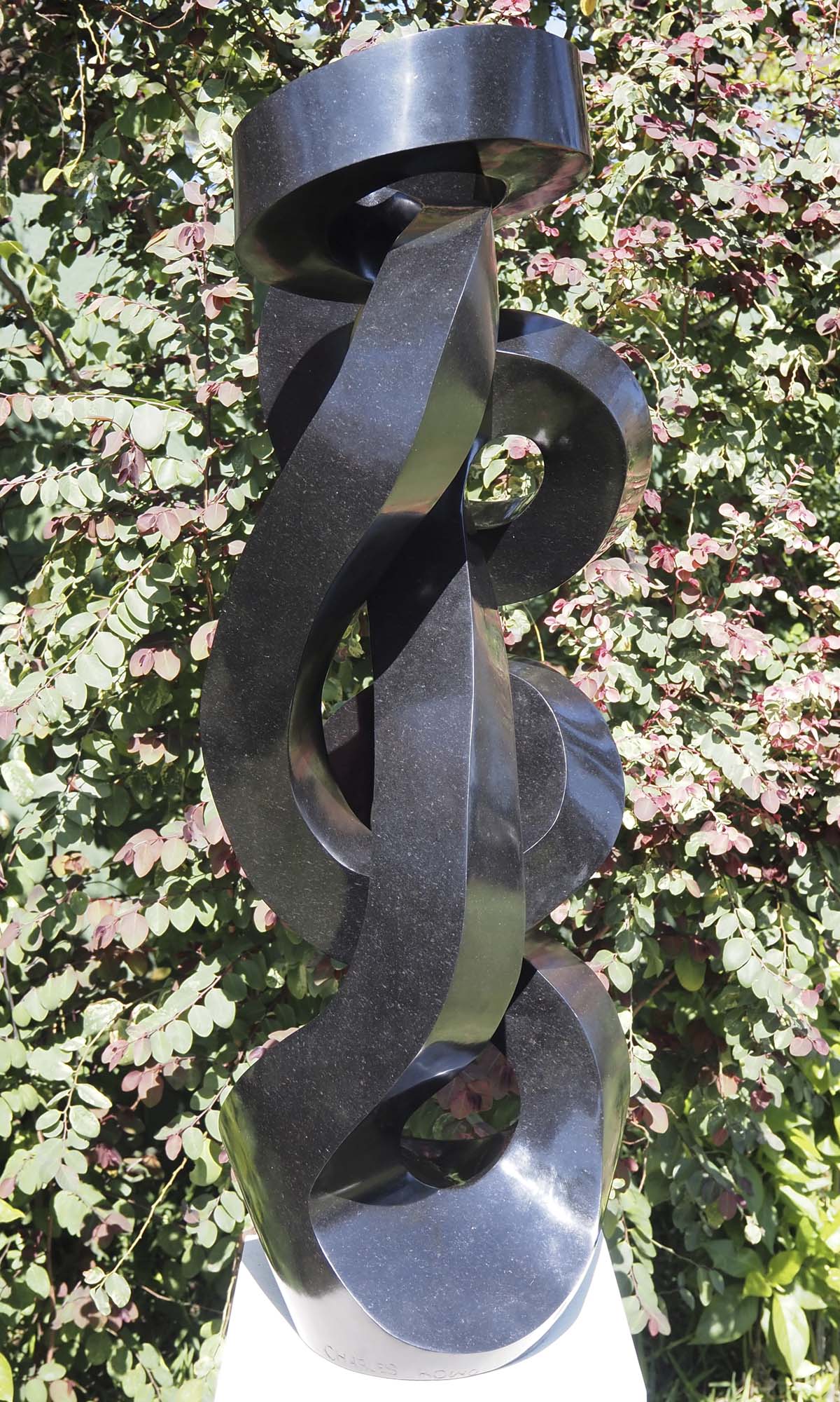 Garden art ornament sculpture - Real Life by Charles Kowo - back