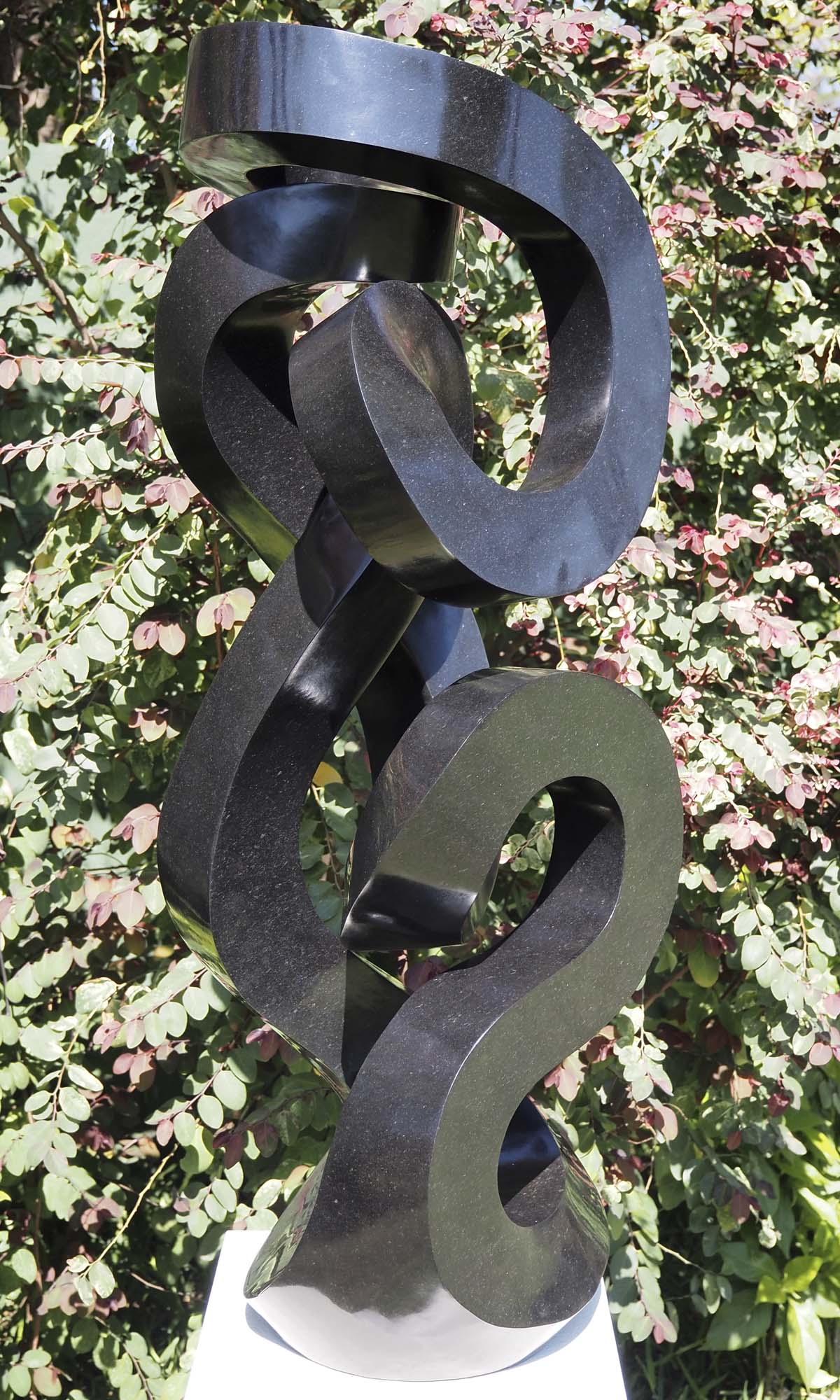 Garden art ornament sculpture - Real Life by Charles Kowo - front left