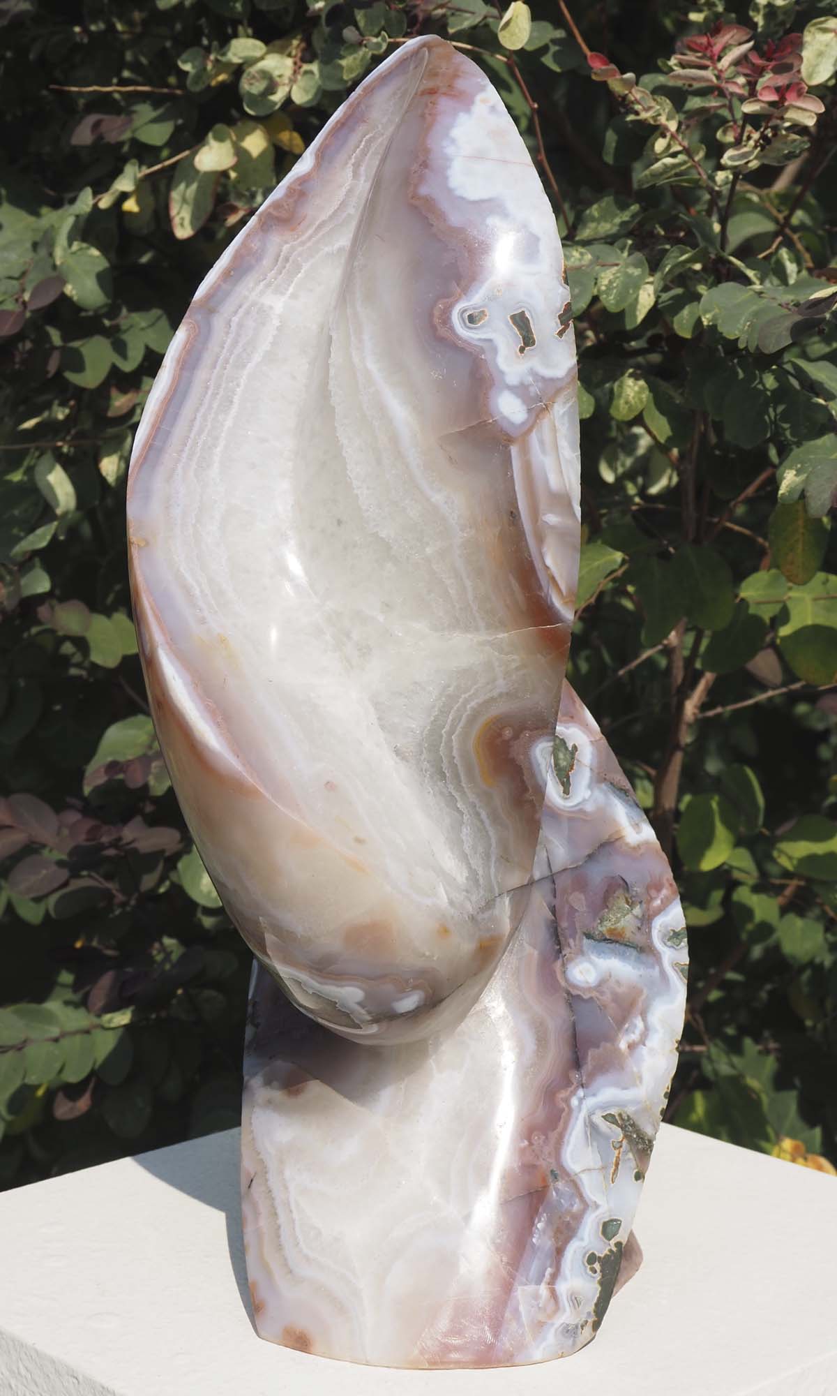Agate contemporary African art - Best Couple by Tafadzwa Tandi - left side
