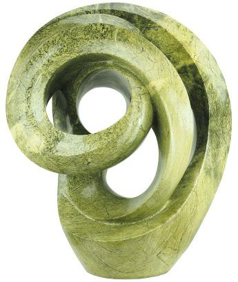 Round sculpture unique affordable art - Handfasting Couple by Willard Bopoto - main image
