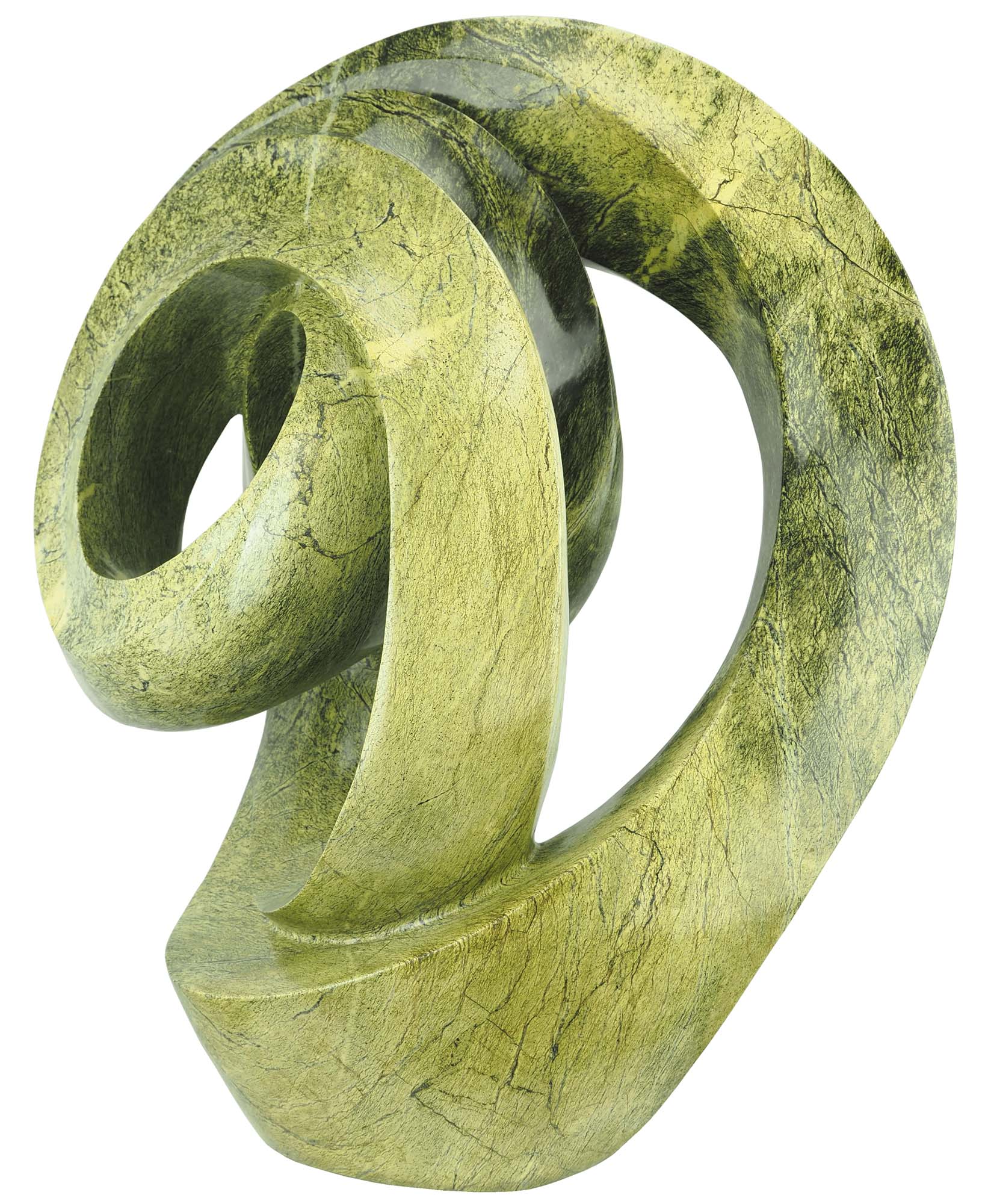 Round sculpture unique affordable art - Handfasting Couple by Willard Bopoto - front right