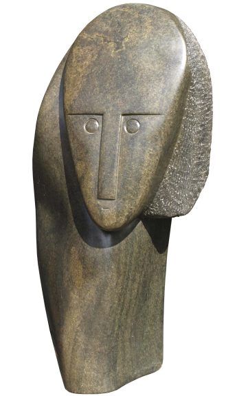 Shona stone sculpture Traditional Spirit Man by Zimbabwe's most famous sculptor Henry Munyaradzi - main image