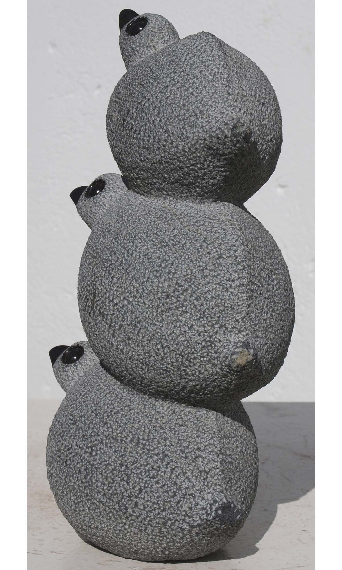 Zimbabwe stone sculpture of birds - Lifting One Another by Royal Katiyo - back left