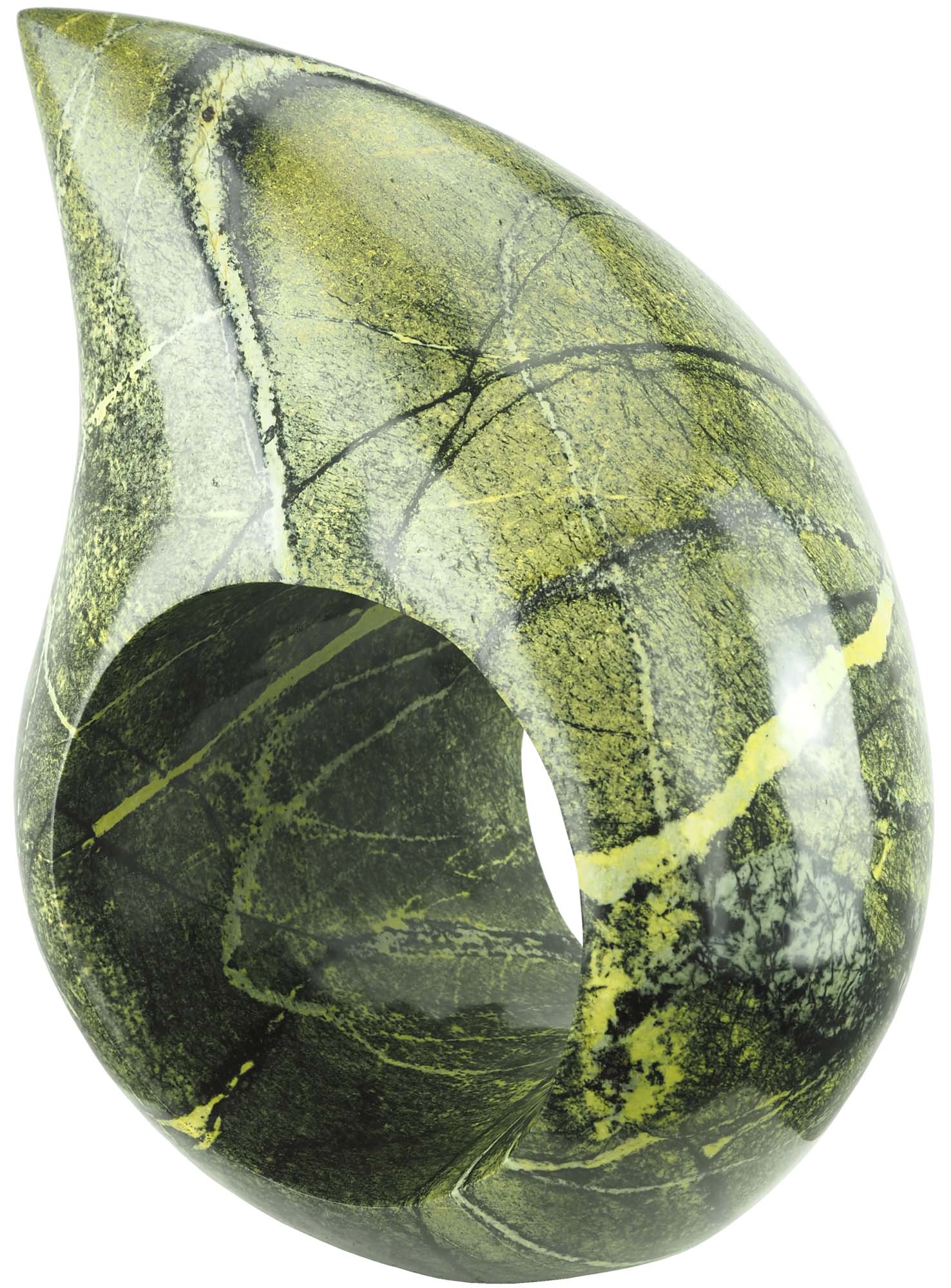 Original abstract sculpture stone carving - Good Communicator by Nesbert Mukomberanwa - back right from above