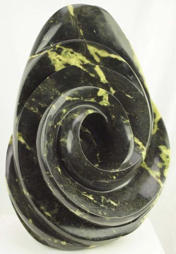 Affordable original unique stone sculpture - Circulating Wave by Remembrance Chikuruwo - main image
