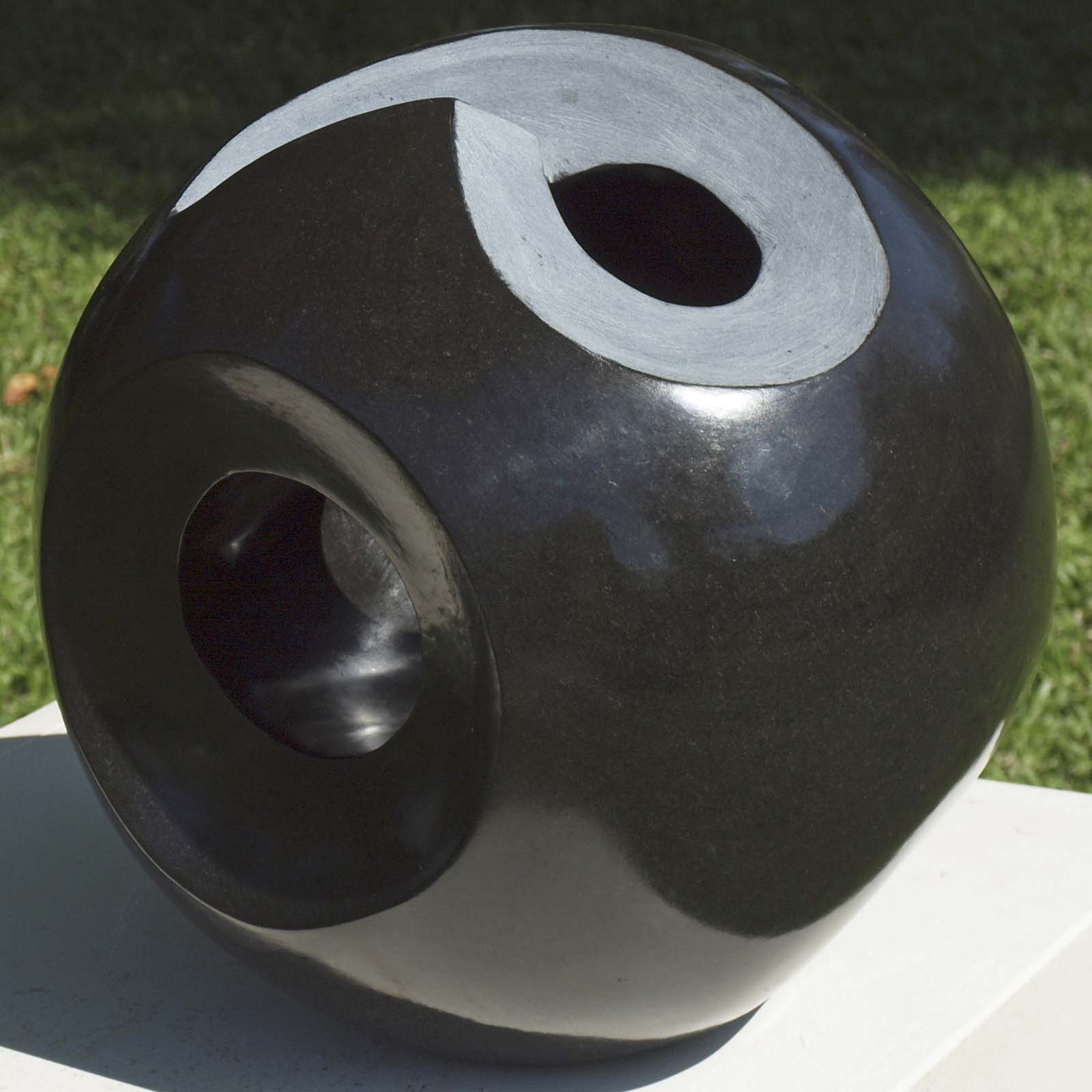 Affordable original stone sculpture - Heavenly Bodies by Tanyanyiwa Nyandoro - front right from above