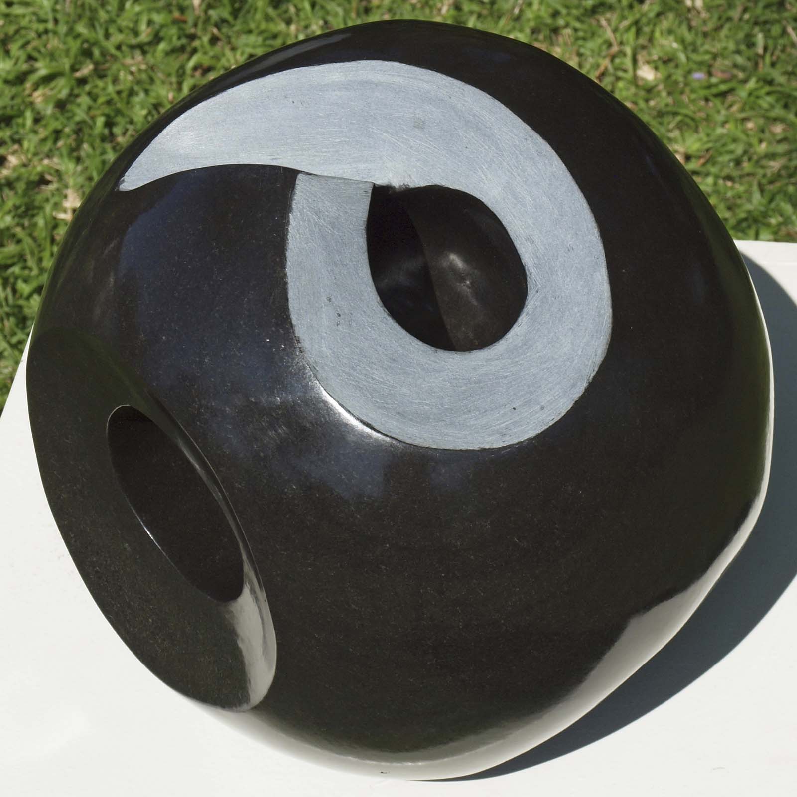 Affordable original stone sculpture - Heavenly Bodies by Tanyanyiwa Nyandoro - right side from above