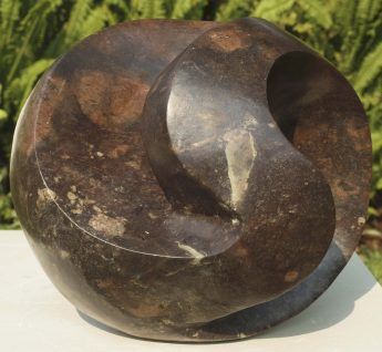 Affordable abstract purple stone sculpture - Personal Transformation by Tanyanyiwa Nyandoro - main image