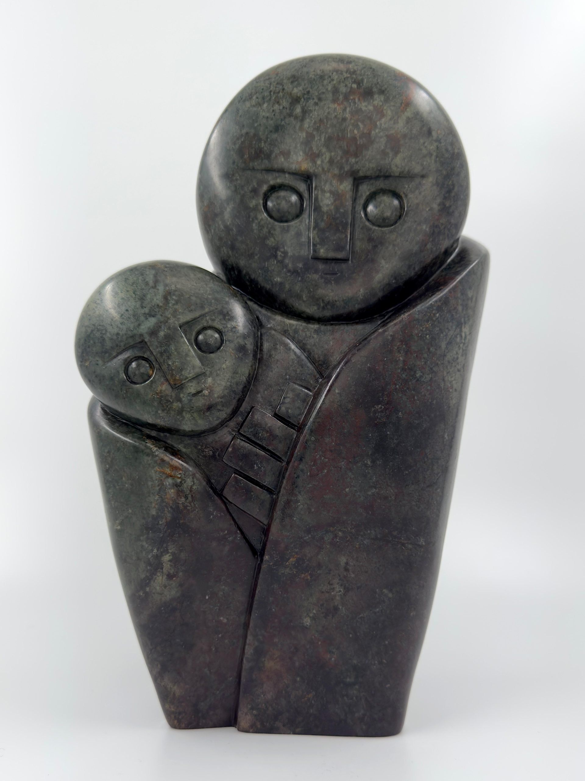 African art stone sculpture carving Mother And Baby child by Henry Munyaradzi - image 1