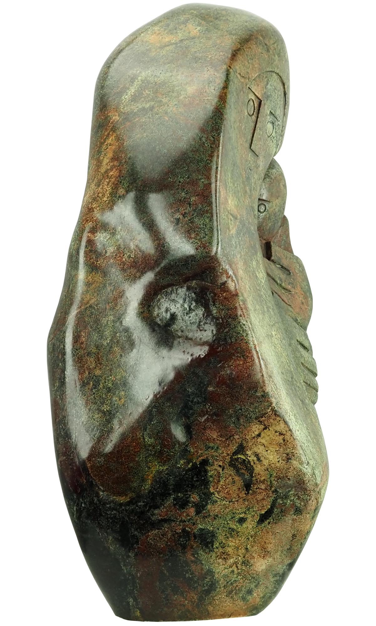 Zimbabwe Shona stone sculpture carving Mother And Baby child by Henry Munyaradzi - image 4