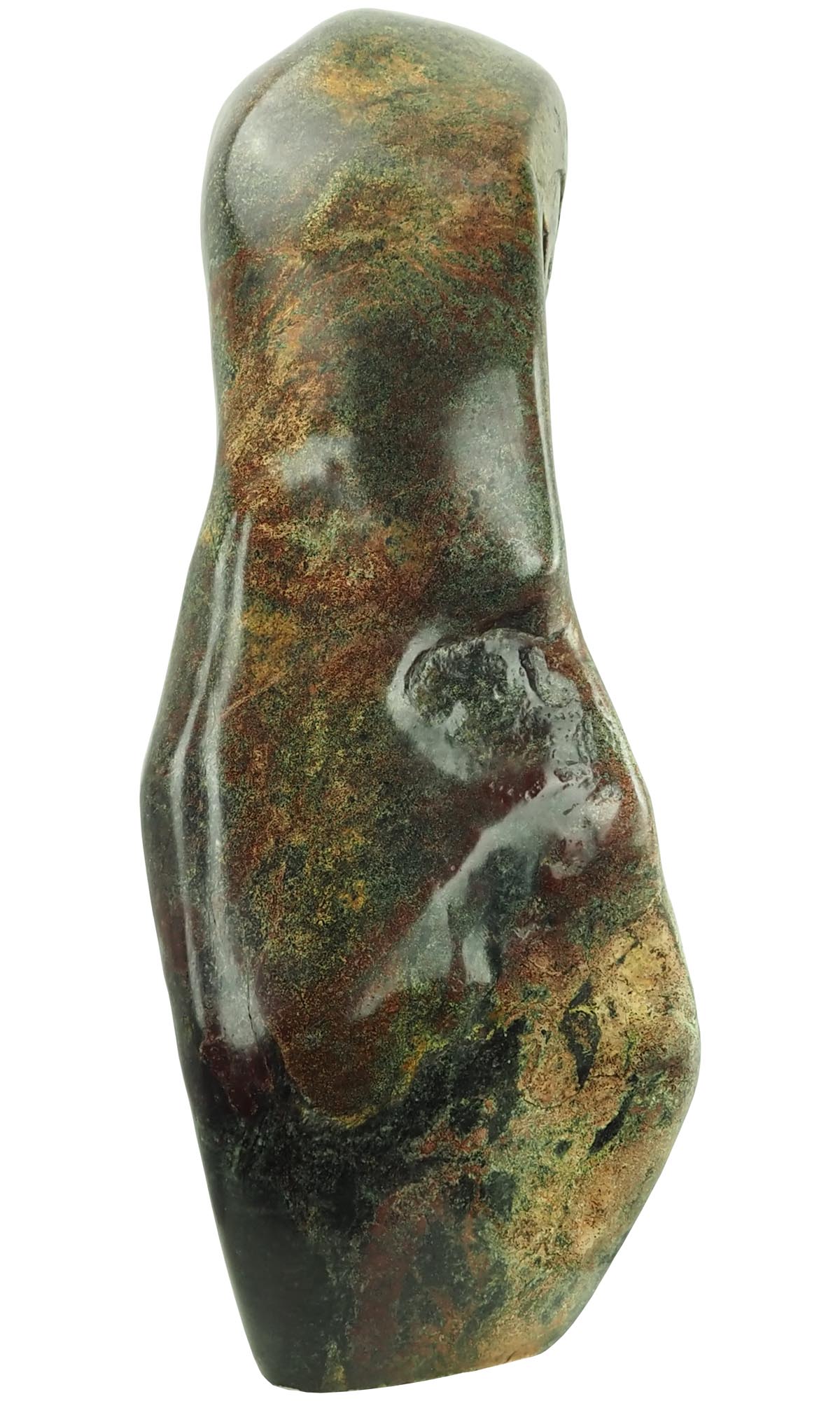 Zimbabwe Shona stone sculpture carving Mother And Baby child by Henry Munyaradzi - image 5