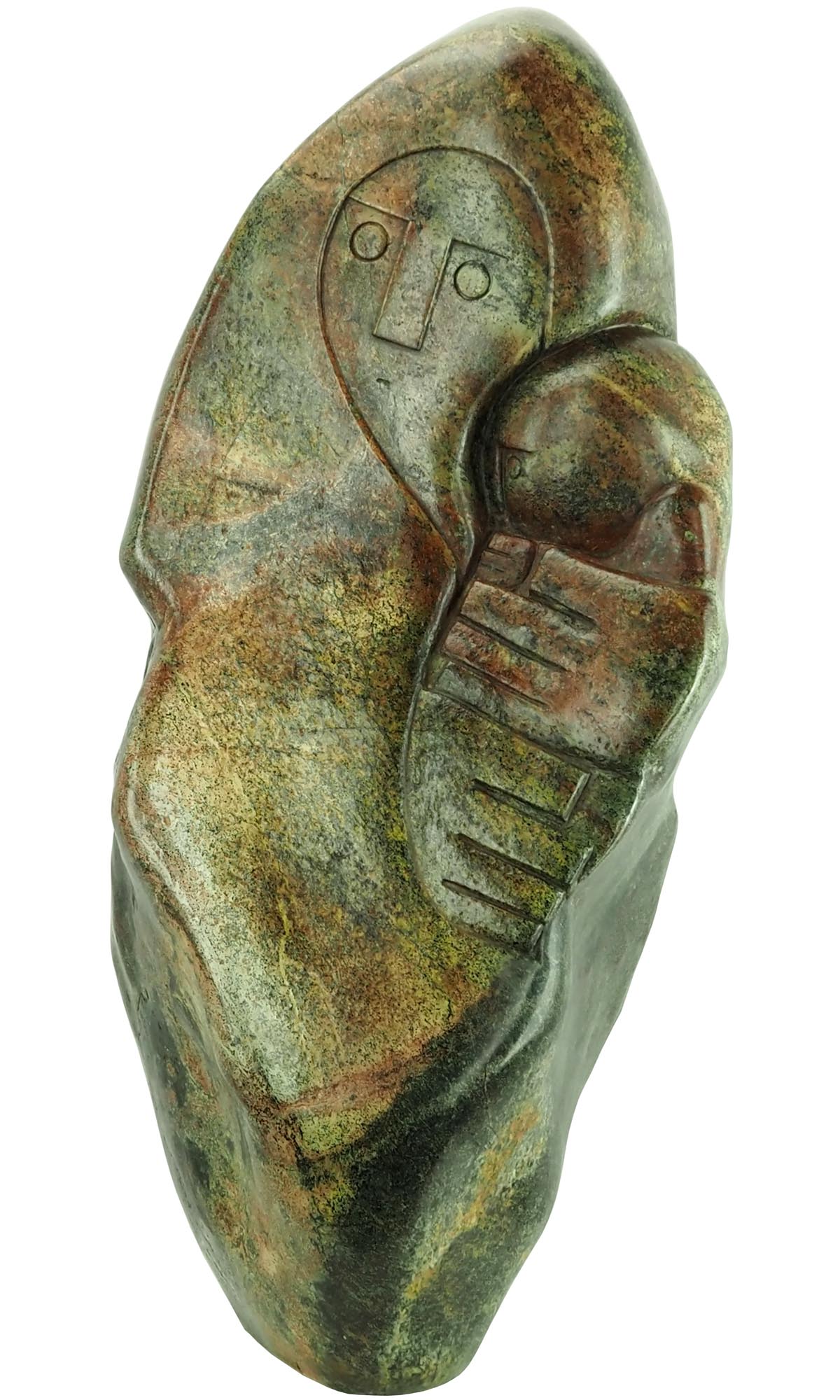 Zimbabwe Shona stone sculpture carving Mother And Baby child by Henry Munyaradzi - image 12