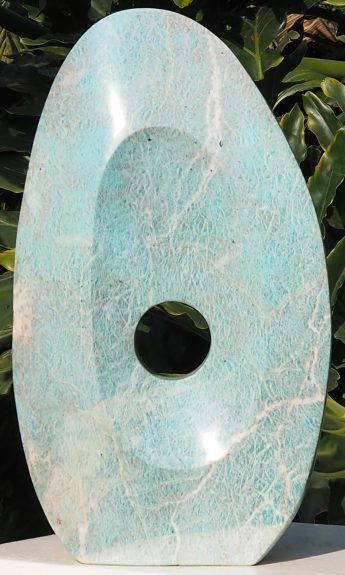 Blue stone Shona sculpture abstract - Will Power by Michael Gwaravaza - main image