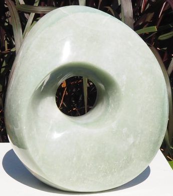 Aventurine sculpture semi-precious stone carving - Catalyst by Michael Gwaravaza - image 1
