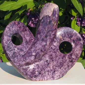 Purple stone sculpture goth gift - Timeless Love by Tafadzwa Tandi - main image