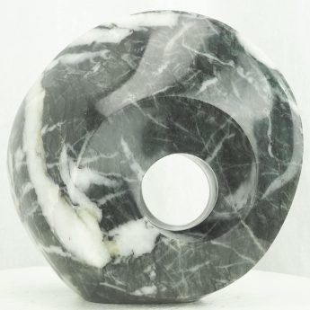 Original affordable art sculpture circle - By My Side by Tendai Gwaravaza - image 1