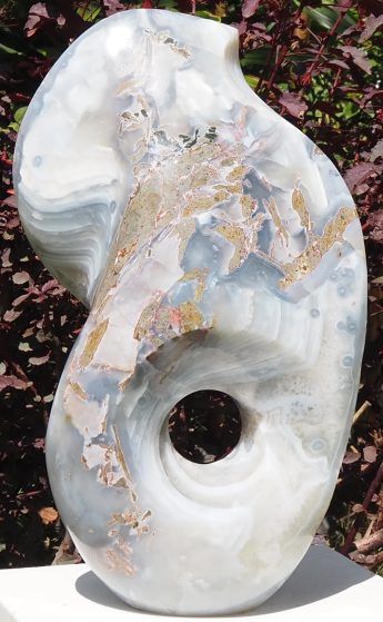 Elephant semi-precious stone carving sculpture - Spirit Elephant by Timothy Gwaravaza - main image