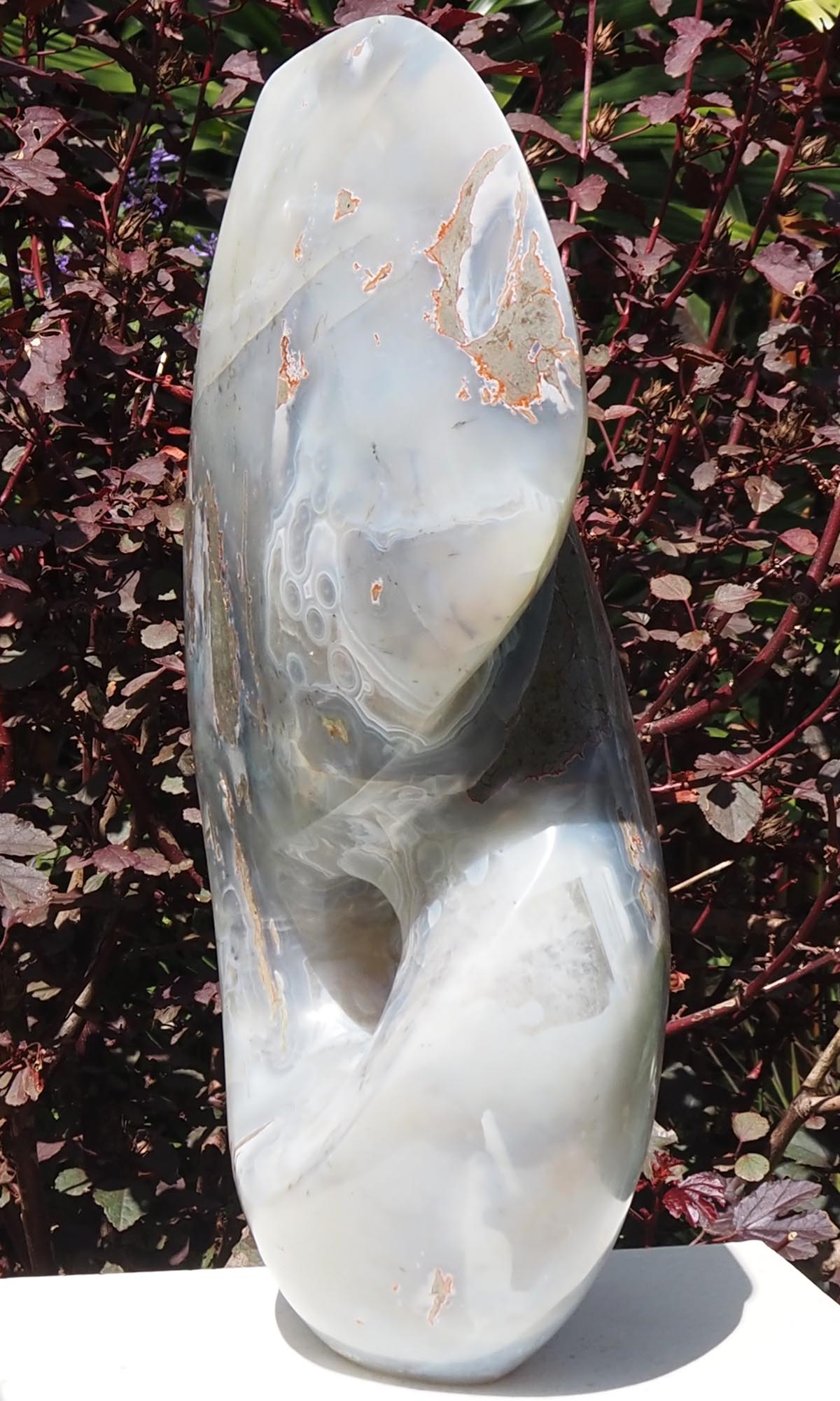Elephant semi-precious stone carving sculpture - Spirit Elephant by Timothy Gwaravaza - back right