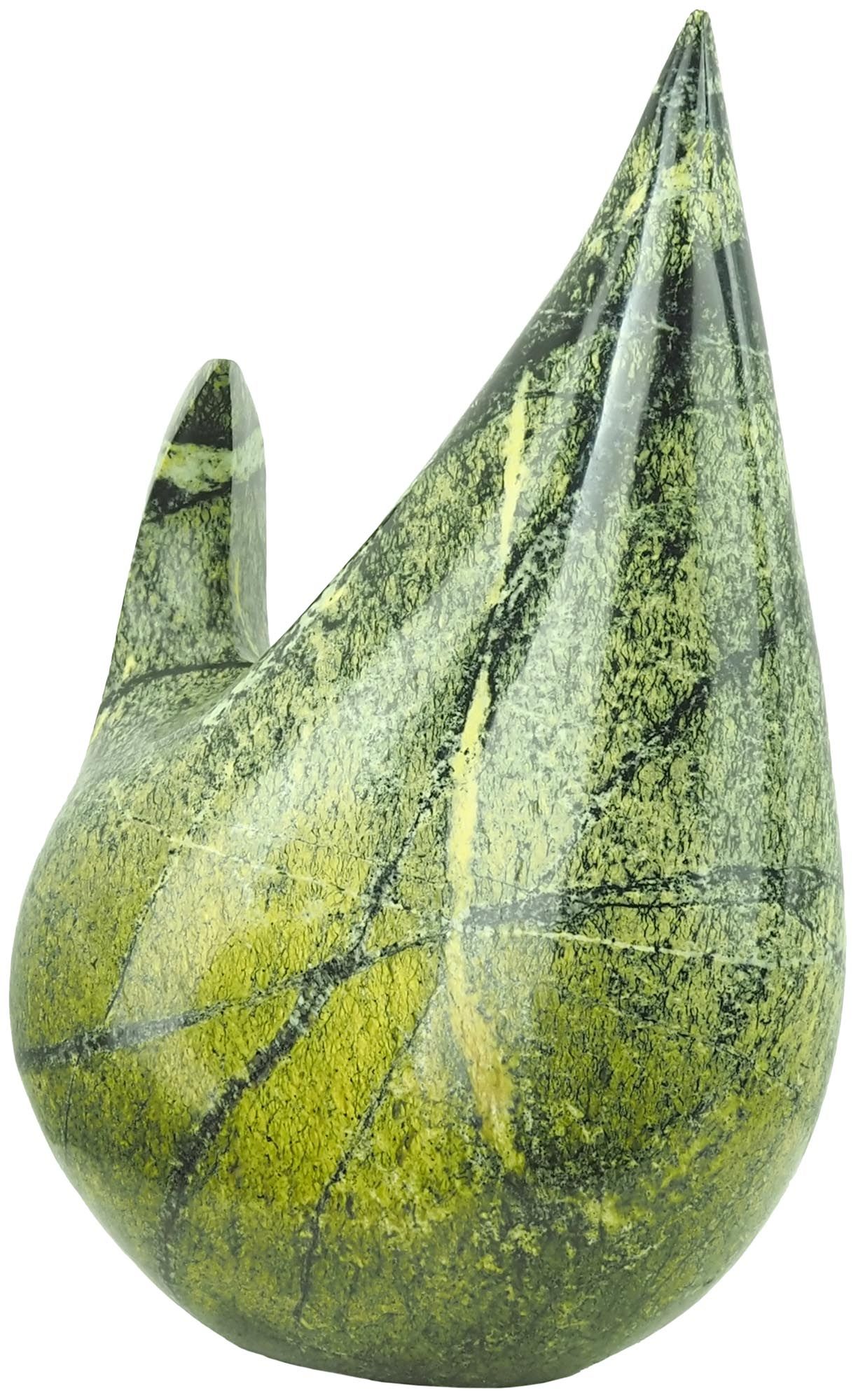 Abstract bird sculpture ornament art - Listening For His Call by Nesbert Mukomberanwa - image 4