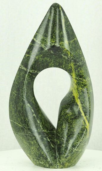 Abstract Shona sculpture original African art gift - United We Stand by Nesbert Mukomberanwa - image 1