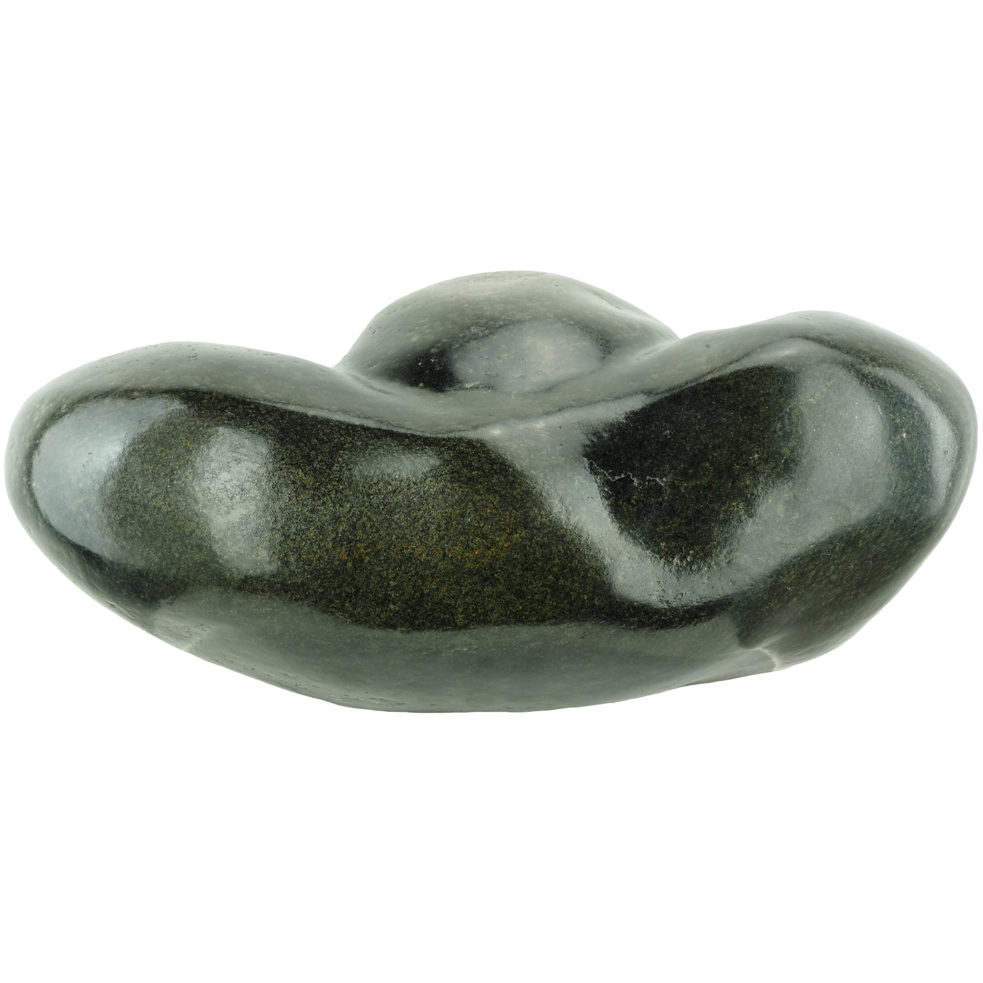 African art collector Shona sculpture from first generation Zimbabwean artist - Humble by Joseph Ndandarika - back